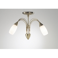 Unbranded DAARE5375 - 3 Light Antique Brass Ceiling Light