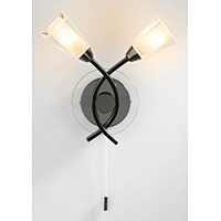 Unbranded DAAUS0967 - Black Chrome Wall Light