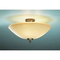 Unbranded DAAVO5175 - Antique Brass Semi Flush Light