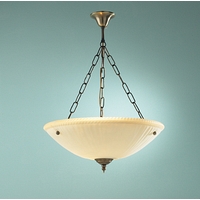 Unbranded DAAVO8675 - Antique Brass Semi Flush Light