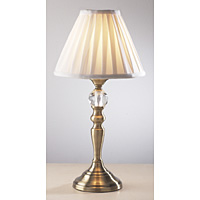 Unbranded DABEA4075 - Antique Brass Table Lamp Pair