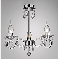 Unbranded DABYR0350 - 3 Light Polished Chrome Ceiling Light