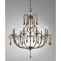 Unbranded DACAW1375 - 9 Light Antique Brass Hanging Light