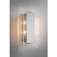 Unbranded DACUT0750 - Chrome and Glass Wall Flush Light