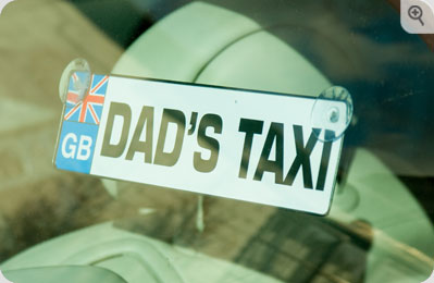 Unbranded Dad` Taxi Licence Plate