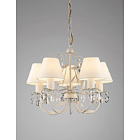 Unbranded DADON0533/40LE - 5 Light Ivory and Gold Hanging Light