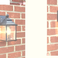 Unbranded DADOY1635 - Black and Gold Outdoor Wall Light