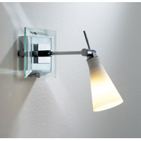 Unbranded DAEME0750 - Chrome and Glass Wall Spot Light