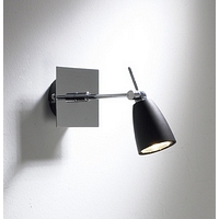 Unbranded DAEMP0750 - Black and Chrome Wall Spot Light