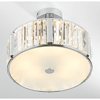Unbranded DAGLA0550 - 5 Light Crystal and Chrome Semi Flush Light
