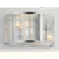Unbranded DAGLA0950 - Crystal and Chrome Wall Light