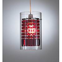 Unbranded DAHYD6525 - Red Glass Pendant Shade