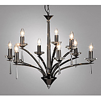 Unbranded DAHYP1367 - 9 Light Black Chrome Hanging Light