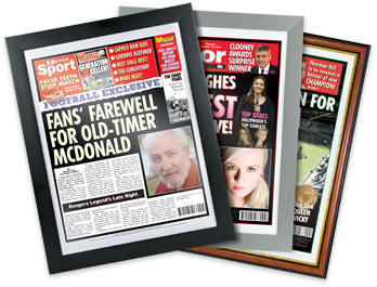 Unbranded Daily Mirror Spoof Newspaper and#8211; Framed Newspaper