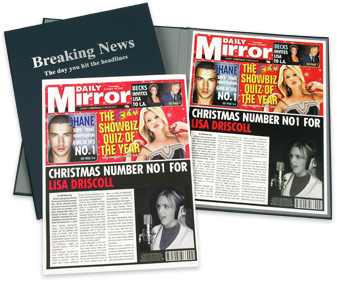 Unbranded Daily Mirror Spoof Newspaper products and#8211; Newspaper in Presentation Folder