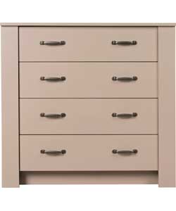 Unbranded Dalton 4 Drawer Chest - Sand Beige