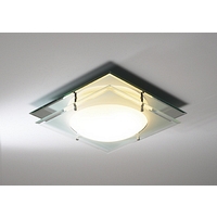 Unbranded DAMAN472 - Glass Bathroom Ceiling Flush Light