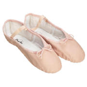 Unbranded Dance Now Pink Full Sole Leather Ballet Slipper 1