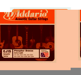 Unbranded Dand#039;Addario Extra Light 10-47 Acoustic Guitar Strings