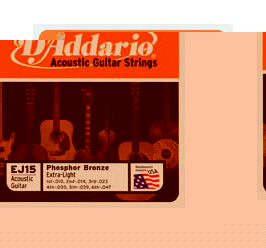 Unbranded Dand#039;Addario Extra Light 10-47 Acoustic Guitar Strings