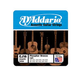 Unbranded Dand#039;Addario Light 12-53 Acoustic Guitar Strings