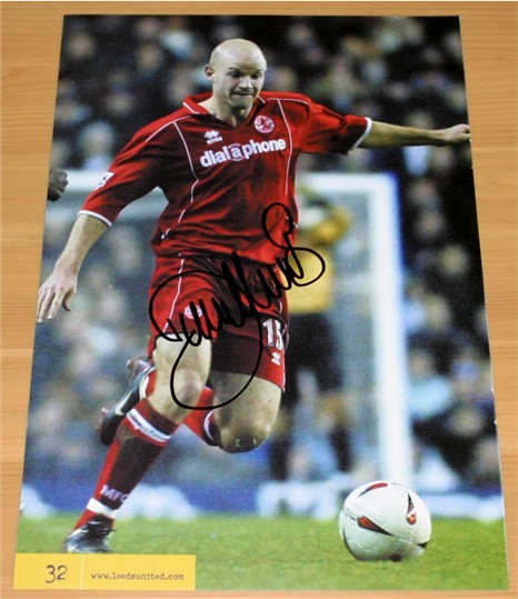 DANNY MILLS HAND SIGNED 10 x 6.5 PROGRAMME PAGE