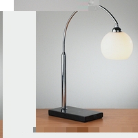 Unbranded DAPAV40 - Marble and Chrome Table Lamp