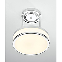 Unbranded DARCYR5850/28LE - Polished Chrome Bathroom Semi Flush Light
