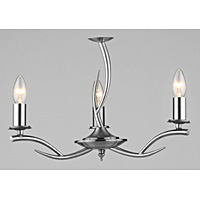 Unbranded DARELK0346 - 3 Light Satin Chrome Ceiling Light