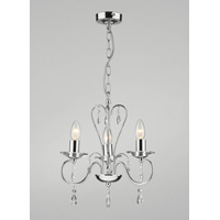 Unbranded DARELL0350 - 3 Light Chrome and Crystal Hanging Light