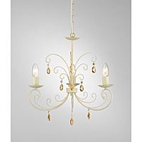 Unbranded DARGRA0333 - 3 Light Cream and Gold Hanging Light