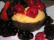 Unbranded Dark chocolate shallow dessert bowls, qty 78