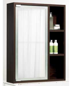 Unbranded Dark Wood Bathroom Wall Cabinet