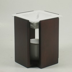 Unbranded dark wood oil burner