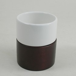 Unbranded dark wood tumbler