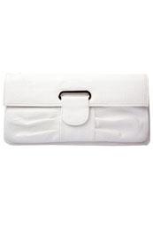 Unbranded Darla ruched front clutch bag