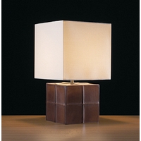 Unbranded DASA154C - Mocha Leather Table Lamp