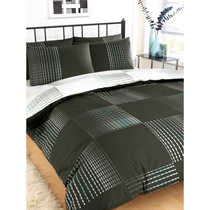 Unbranded Dash Black Quilt Cover Set Single