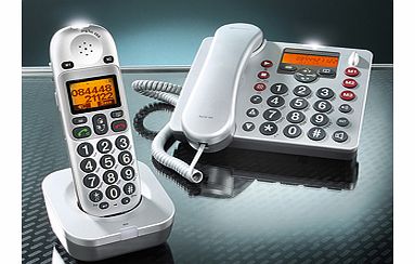 Unbranded DECT Corded and Cordless Amplified Phone System