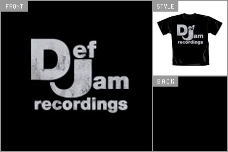 Unbranded Def Jam (Distressed Logo) T-shirt brv_31042000P_D