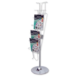 Deflecto Literature Display Stand Wire Static 1