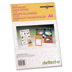Deflecto Slanted Sign Holders A4 Ref 47401