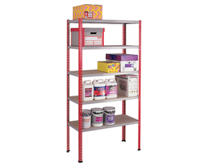 Unbranded Deluxe 5 shelf standard duty shelving bay