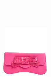 Unbranded Demi animal print bow detail clutch bag