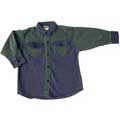 Denim Shirt - 3/4 - Blue/Green