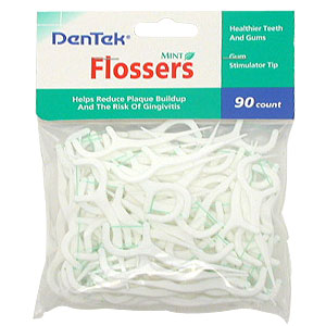 Use DenTek Mint Flossers daily to help reduce plaque buildup and help reduce the risk of gingivitis.