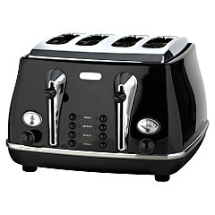 Deonghi Icona 4 Slice Toaster Black