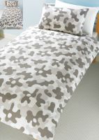 Camouflage design bedding available in duvet sets (single size with 1 pillowcase or double size
