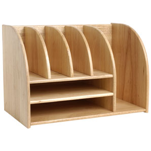 Made from natural rubberwood, this desk organiser will help you to keep all your stationery and acce