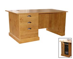Unbranded Desk with CPU cupboard